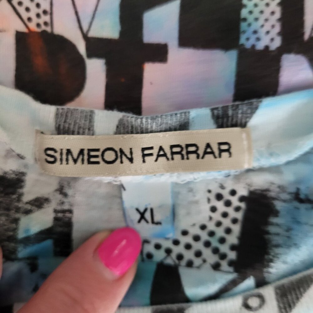 Simeon Farrar Graphic Tee Art-Inspired Print Womens Size XL Sustainable - Picture 6 of 8